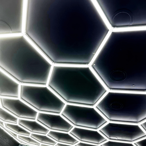 Éclairage LED Nid <span class=keywords><strong>d</strong></span>'Abeille Hexagrid à Haute Luminosité pour <span class=keywords><strong>Atelier</strong></span>, Station de Lavage Automobile et Plafond de Garage - Product Image 5