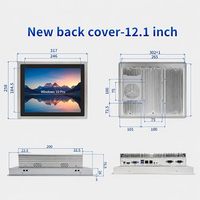 Panel PC Industrial Todo en Uno con Pantalla Táctil Capacitiva de 10 Puntos, I5-7200U, 8GB de RAM, 256GB de Almacenamiento, 2xUSB3.0, HD VGA, Hecho en China