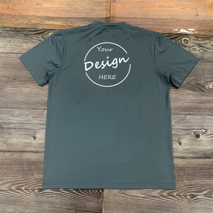 T-shirt a tracolla oversize bianche di alta qualità per uomo Logo stampato personalizzato su t-shirt in cotone bianco - Product Image 4