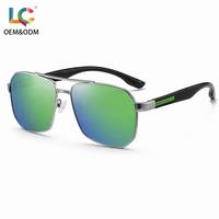 Nuevas Gafas de Sol con Marco Metálico y Diseño de Doble Puente, Lentes Polarizadas UV400 Multicolor Espejadas Antideslumbrantes para Conducir y Pescar