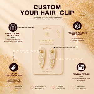 Pince à cheveux de luxe en acétate de cellulose, forme bec de canard, surface lisse pour une prise sûre, usage professionnel beauté - Product Image 2