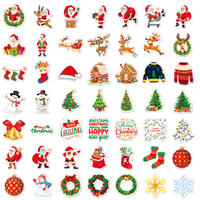 Autocollants adhésifs holographiques de Noël XINGYI de haute qualité, imprimés UV, imperméables, décorations de fêtes pour enfants