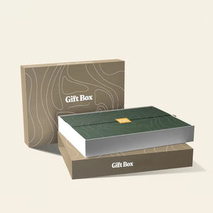 Source Usine Personnalisé Vêtements Vêtements Emballage Boîtes En Papier Boîte À Tiroir Télescope Kraft Boîte avec Ruban - Product Image 1