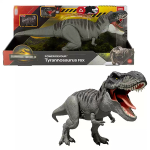 Figurine de dinosaure Mattel <span class=keywords><strong>Jurassic</strong></span> <span class=keywords><strong>World</strong></span> Movie Tyrannosaurus Rex-JCH02, jouet sonore et lumineux, articulations mobiles, pour enfants, garçons, cadeau - Product Image 6