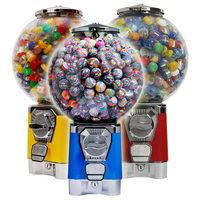 Distributeur automatique de jouets et de bonbons à monnayeur, vente en gros d'usine, avec support et pieds, capacité de 300 à 600 pièces, en acier galvanisé