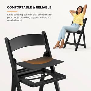 Sedie <span class=keywords><strong>Wimbledon</strong></span> Pieghevoli in Plastica PP Bianche, Moderne, Resistenti e Portatili per Noleggio, Uso Esterno, Giardino, Parco, Cortile, Hotel e Soggiorno - Product Image 4