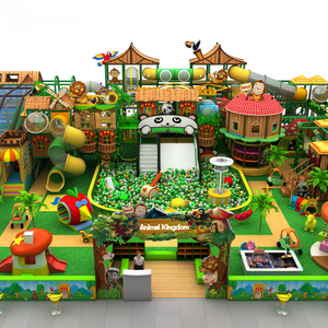 Equipo de Juegos Infantiles para Interiores 2025, Espacio de 500 Metros Cuadrados, 4 Pisos, Temática de Animales de la Selva, Juegos Blandos, Toboganes Grandes, 50-100 - Product Image 1