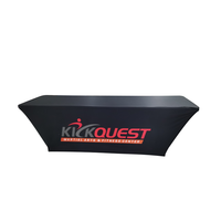 Housse de table en polyester toutes tailles, nappe pour salon professionnel, impression personnalisée, nappe de bureau