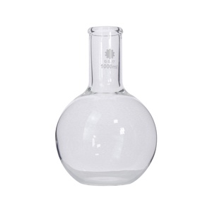 Fiole en verre de laboratoire 500 ml 1000 ml à col étroit et fond plat en verre borosilicaté pour ébullition - Product Image 2