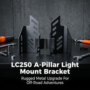 ขายดี! ขายึดกระจกหน้ารถออฟโรด ขายึดไฟคู่แบบ A-Pillar สำหรับ Toyota Prado LC250 - Product Image 4