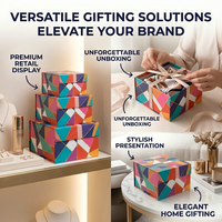 Goldfolien-Prägung Hochwertige Premium-Geschenkbox für Schokolade und Süßigkeiten Muster Verfügbar