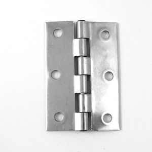 AISI 304 <b>Stainless</b> <b>Steel</b> Fixed <b>Pin</b> Heavy Hinge Industrial Design Style 51x75 Thickness 1.5 Diam. 7.5 No. 6 Holes - Product Image 3