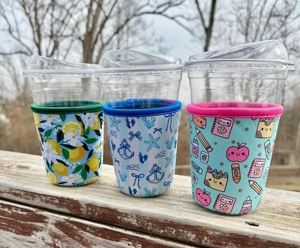Custom Neoprene Iced Coffee Cup Sleeve Insulation <strong>Cooler</strong> <strong>Bag</strong> with Logo for <strong>Bottle</strong> or Wine Reusable Cup Sleeve - Product Image 3