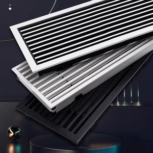 Ultra-Narrow Embedded Linear Invisible Frame ABS Vierkant-Auslass gitter für minimalist ische zentrale Klimaanlage grenz überschreitend - Product Image 3