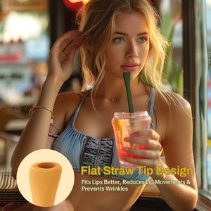 Pajitas de Silicona Antiarrugas para Vasos Stanley de 40oz y 30oz, Pajitas Personalizables de Longitud Ajustable y Sin Arrugas para Vasos de Varios Tamaños - Product Image 6
