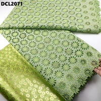 Tissu Mousseline de Haute Qualité Tissu Dubai le Plus Populaire Voile Suisse pour Fête Sénégal et Robe de Mariée Tissu Dentelle Guipure