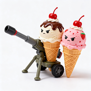 Nouvelle figurine personnalisée en PVC et caoutchouc, modèle <span class=keywords><strong>de</strong></span> cône <span class=keywords><strong>de</strong></span> crème glacée à <span class=keywords><strong>double</strong></span> cupe, décoration - Product Image 5