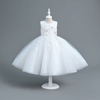 Robe de Fille pour Eid pour Enfants Festive Debutante Princesse Mariage Elégant Fête Dentelle Rose 3 5 8 à 9 12 14 Ans Vêtements pour Enfants