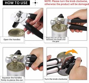 Abrebotellas multifunción Manual portátil al por mayor de fábrica para cerveza abridor de latas de soda de seguridad manual personalizado con logotipo - Product Image 5