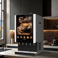 Distributeur automatique de café 4-en-1 intelligent pour entreprises, chaud et froid, à poser sur comptoir