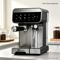 Cafetera Espresso Compacta Anbolife con Pantalla Táctil, Espumador de Leche Automático, Jarra Desmontable, Fabricación OEM para el Hogar