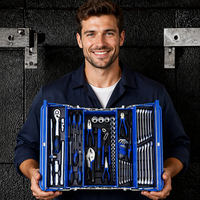 Jeu de douilles à main GoodKing 85 pièces en acier CRV, coffret rigide, outils automobiles pour la réparation de voitures
