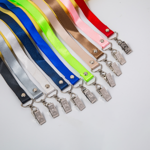 Khuyến Mại Tùy Chỉnh In Biểu Tượng Sợi Dây Thừng Làm Việc PU Da Dây Buộc Với ID Thẻ Huy Hiệu Chủ Cổ Dây Đeo Giáo Viên Polyester Dây Buộc - Product Image 2