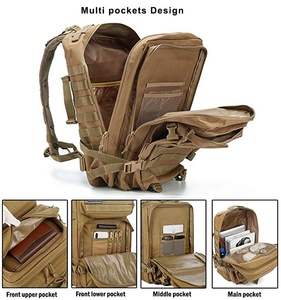 AYPPRO 42L Waterproof Camouflage <strong>Large</strong> <strong>Capacity</strong> Tactical <strong>Backpack</strong> 3 Day Assault Fashion Sport Anti-theft Zipper Oxford Nylon Men - Product Image 6