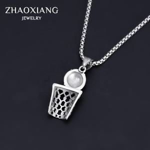 Nouveaux colliers de basket-ball en diamant CZ 2021 pour hommes et femmes, chaînes créatives de style hip-hop pour pendentifs et bijoux - Product Image 6