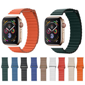 Correa de Cuero con Cierre Magnético BEEFLYPOWER para Reloj <span class=keywords><strong>Apple</strong></span> Series 11 10 9 <span class=keywords><strong>8</strong></span> 40mm 49mm 45mm 46mm - Product Image 5