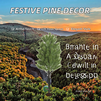 Pohon Natal Plastik Buatan, Cabang Pinus, Jarum Pinus, Simulasi Tinggi, Dekorasi Pernikahan, Halloween, Rumah, Tahan Lama, Ringan