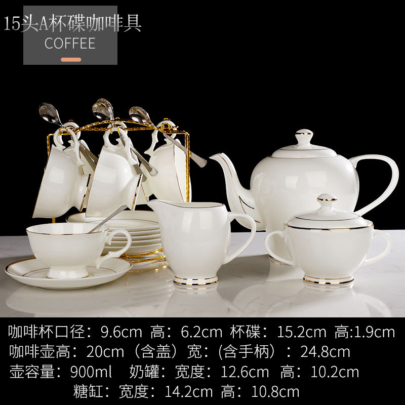 15 tête une tasse et soucoupe café set