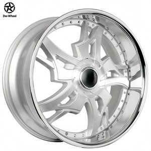 Jantes forgées sur mesure DW Deep Dish 24 26 pouces chromées style rétro 5x114.3 5x120 6x139.7 en alliage pour voitures de luxe, camions F150 F250 - Product Image 1