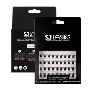 Groothandel Multi-Style DIY Wimperextensions Natuurlijke Volume Cluster Wimpers Hybride Pluizige Wimperclusters PBT Materiaal Privélabel - Product Image 3