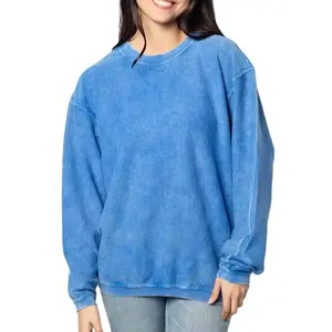 Maglione oversize con filo di velluto a coste personalizzato di <span class=keywords><strong>Halloween</strong></span> felpa girocollo da donna - Product Image 6