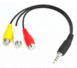 Dây Cáp Chuyển Đổi Âm Thanh 3.5Mm Đến 3RCA M/F AV Cho <span class=keywords><strong>Samsung</strong></span> <span class=keywords><strong>Galaxy</strong></span> S III <span class=keywords><strong>S3</strong></span> - Product Image 2