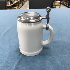 0.5L Sublimación Cerámica Cerveza Stein con tapa de <span class=keywords><strong>peltre</strong></span> Venta al por mayor <span class=keywords><strong>Taza</strong></span> de cerámica - Product Image 3