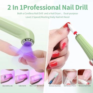 Cordless <b>Nail</b> Drill, 15000 RPM Electric <b>Nail</b> Drill Machine with <b>Nail</b> Lamp, Portable Kit for Acrylic Gel <b>Nails</b> - Product Image 4