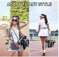Sac fourre-tout en polyester PU personnalisé de haute qualité KUAIQIU, bandoulière réglable et porté en bandoulière pour hommes et femmes, sac pour raquette de pickleball