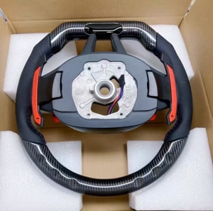 Volant sport de luxe personnalisé en cuir Alcantara et fibre de carbone pour G20 G30 G80 G87 M3 M4 M5 <span class=keywords><strong>Série</strong></span> <span class=keywords><strong>7</strong></span> <span class=keywords><strong>Golf</strong></span> - Product Image 2