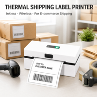 Impresora de Etiquetas Térmicas Inalámbrica sin Tinta de Alta Velocidad USB WiFi para Logística de Comercio Electrónico, Almacén, Venta al por Mayor, OEM Personalizado