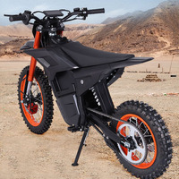Moto tout-terrain électrique 2000W 48V avec batterie au lithium, transmission centrale, double suspension, pour adultes, OEM ODM