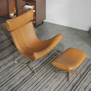 Orangefurn style nordique minimaliste surface colorée réplique en cuir véritable <span class=keywords><strong>boconcept</strong></span> chaise imola - Product Image 5