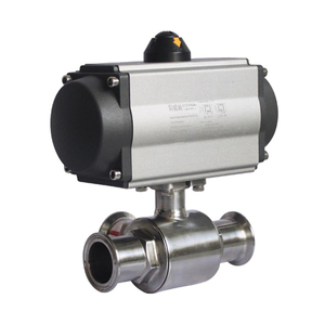 COVNA วาล์วบอล 3 ทาง แบบ Tri-Clamp สแตนเลส 304 สำหรับงานสุขาภิบาล ควบคุมด้วยลม สำหรับอาหาร - Product Image 4
