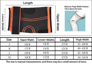 Vente chaude Top Un Tricoté Élastique Compression Genouillères Genouillère Manches pour Protection Cuivre Compression Genouillère Manches - Product Image 4