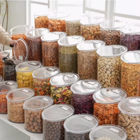 Support de présentation personnalisé pour gâteaux et chocolats, en PET, pour magasins d'alimentation, conteneur rond pour bonbons