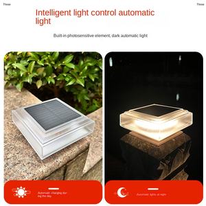 ไฟพื้นพลังงานแสงอาทิตย์แบบขั้นบันไดกันน้ำสำหรับทางเดินลานระเบียงทางเดินพลังงานแสงอาทิตย์ - Product Image 5