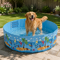 Mart Outdoor PVC Kinder-Spa-Pool Aufblasbarer Umweltfreundlicher Faltbarer Tragbarer Runder Pool 80cm 120cm 160cm