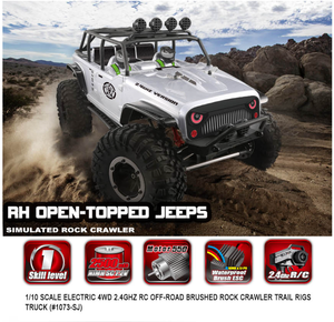 REMO Hobby SJY-1073 1/10 SCALE ELECTRIC 4WD 2.4GHZ <b>RC</b> OFF-ROAD BRUSHED ROCK CRAWLER TRAIL RIGS TRUCK Professional - Product Image 5