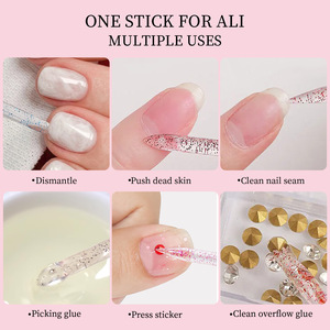 100 bâtonnets repousse-cuticules colorés pour éliminer les peaux mortes, outil de nettoyage des ongles, accessoires de manucure et pédicure pour salon - Product Image 4